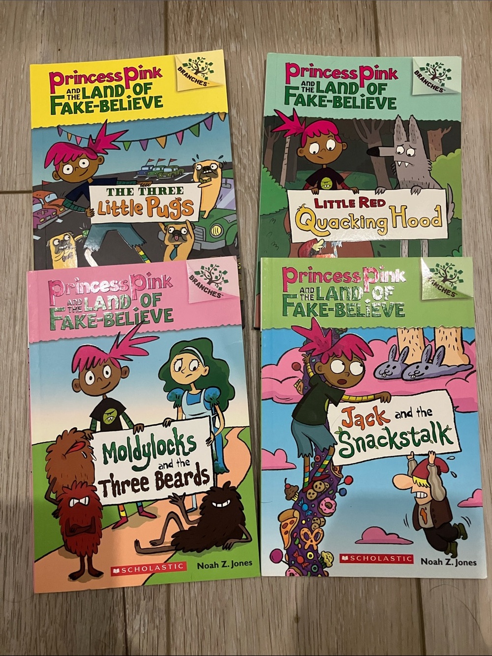 Princess Pink and the Land of Fake-Believe Book Set, 2nd Grade Level, Like New